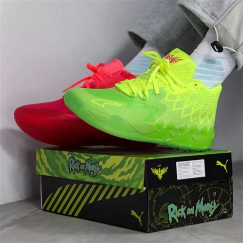 fake lamelo ball rick and morty shoes|lamelo rick and morty kids.